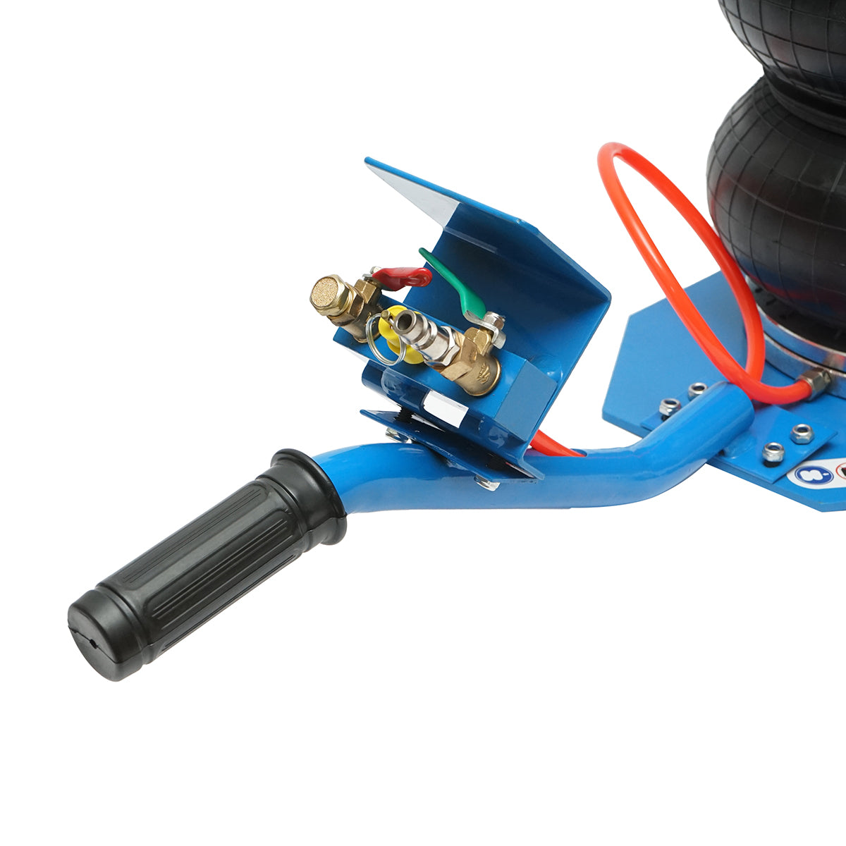 Profi pneumatikus emelő 3.5T rövid fogantyúval, légpárnával 150-400mm Breckner Germany