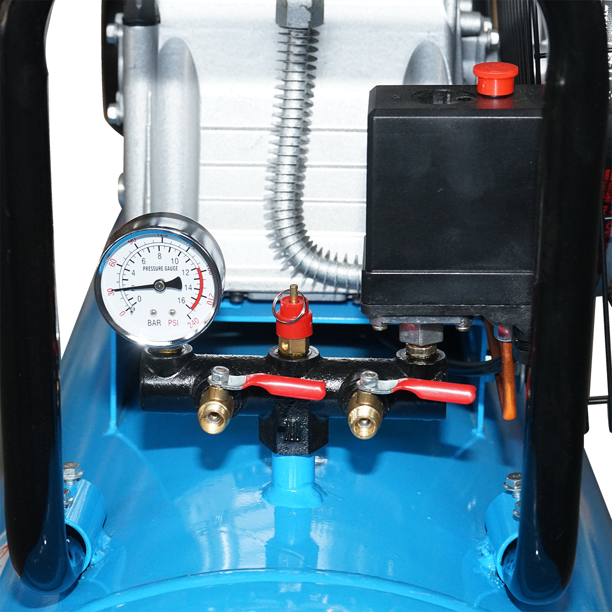Légkompresszor 380V, 200L, teljesítmény 2,2kW/3CP maximális nyomás 8 Bar, áramlás 250L/min Breckner Germany