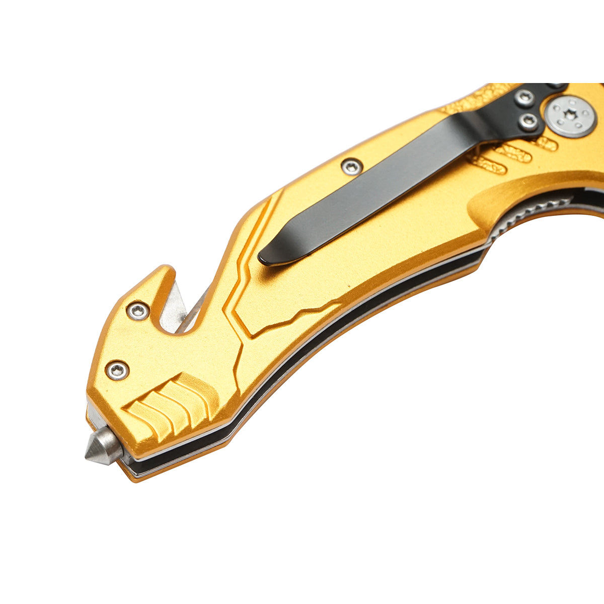 Crownman rozsdamentes acélból készült multifunkciós összecsukható kés, alumínium markolat, 205 mm-es pántfogó Crownman