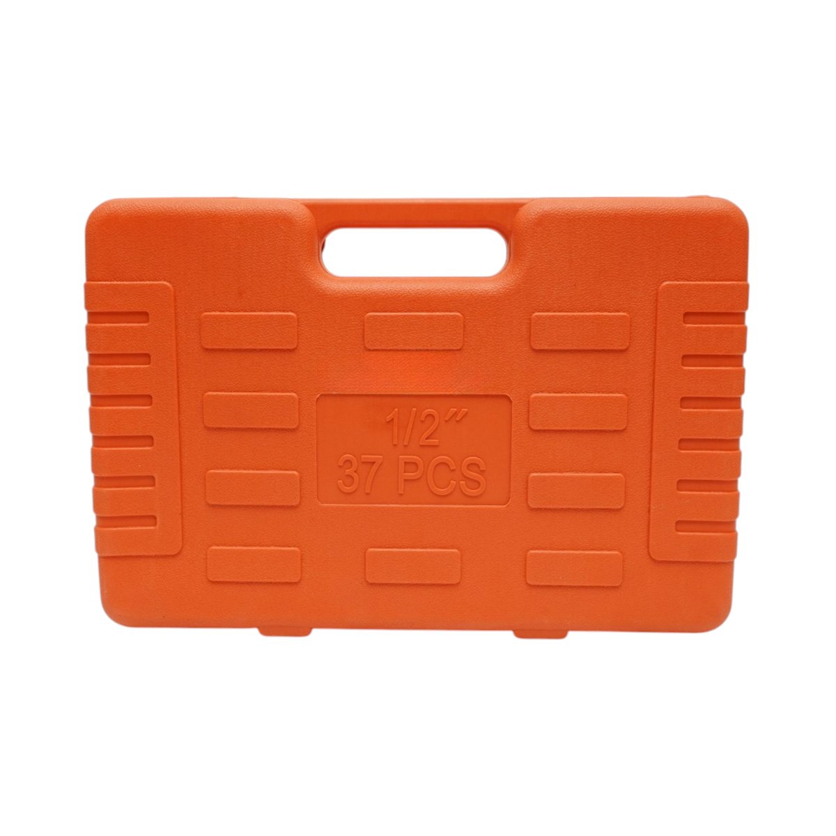 Csőkulcs készlet 8-32mm és fix-gyűrűs kombinált kulcsok 6-19mm, racsnis hajtás, T-hosszabbító 250mm, kardántengely 1/2 inch Cr-V 37 darabos Breckner Germany