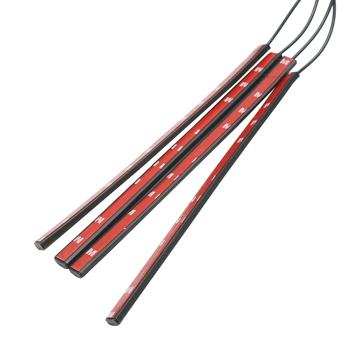 LED szalag autós környezeti fények 12V, 9W távirányítóval, zenei vezérléssel 4x26.7cm RGB Breckner Germany