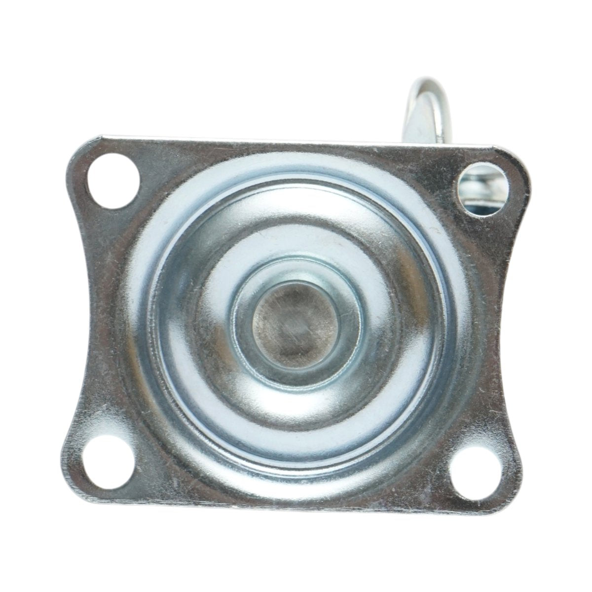 Forgó kerék 50x22mm fékezéssel, fehér polipropilén, acél lemez 58x47mm 30kg