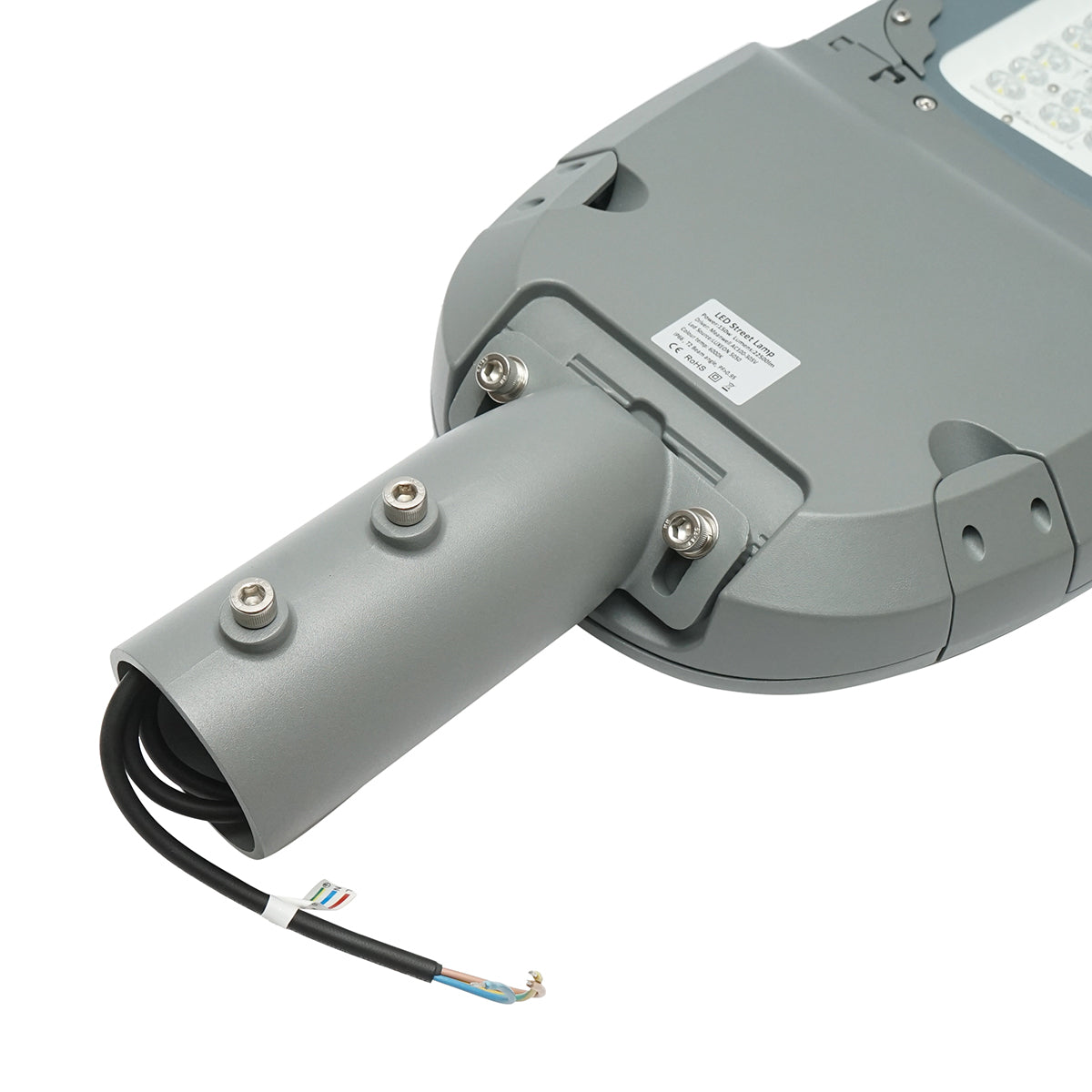 LED-es közvilágítási lámpa 150W, 220V, 6000K, 22500lm, IP66 pólusra szerelhető Breckner Germany