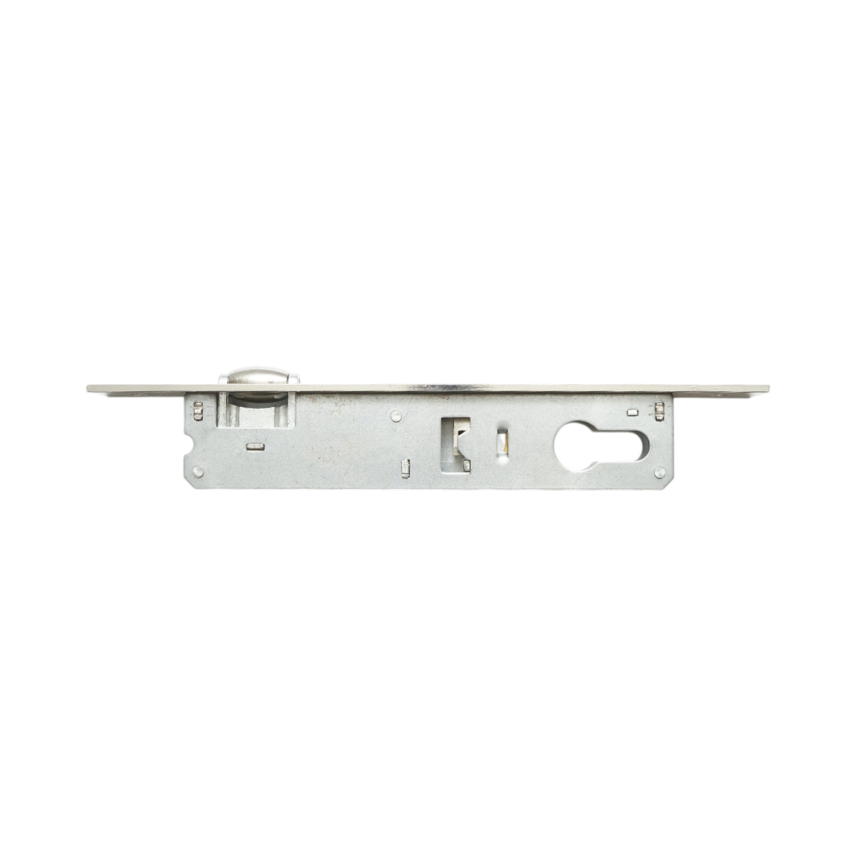 Beépített ajtózár görgővel 38x174mm, előlap 23x240mm, szatén nikkel, csavarok mellékelve