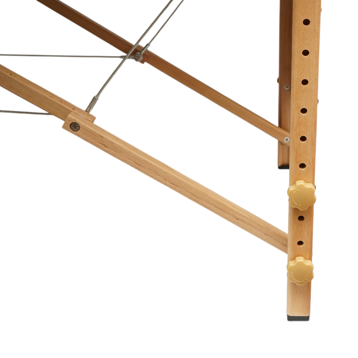 Összecsukható hordozható masszázságy 2 zónás, fa váz, 5cm hab, magasság 55-76cm, fekete ökológiai bőr 60x213cm THOR