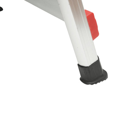 Összecsukható alumínium létra, 3 csúszásmentes lépcsőfok, magasság 68cm, maximális terhelés 130Kg