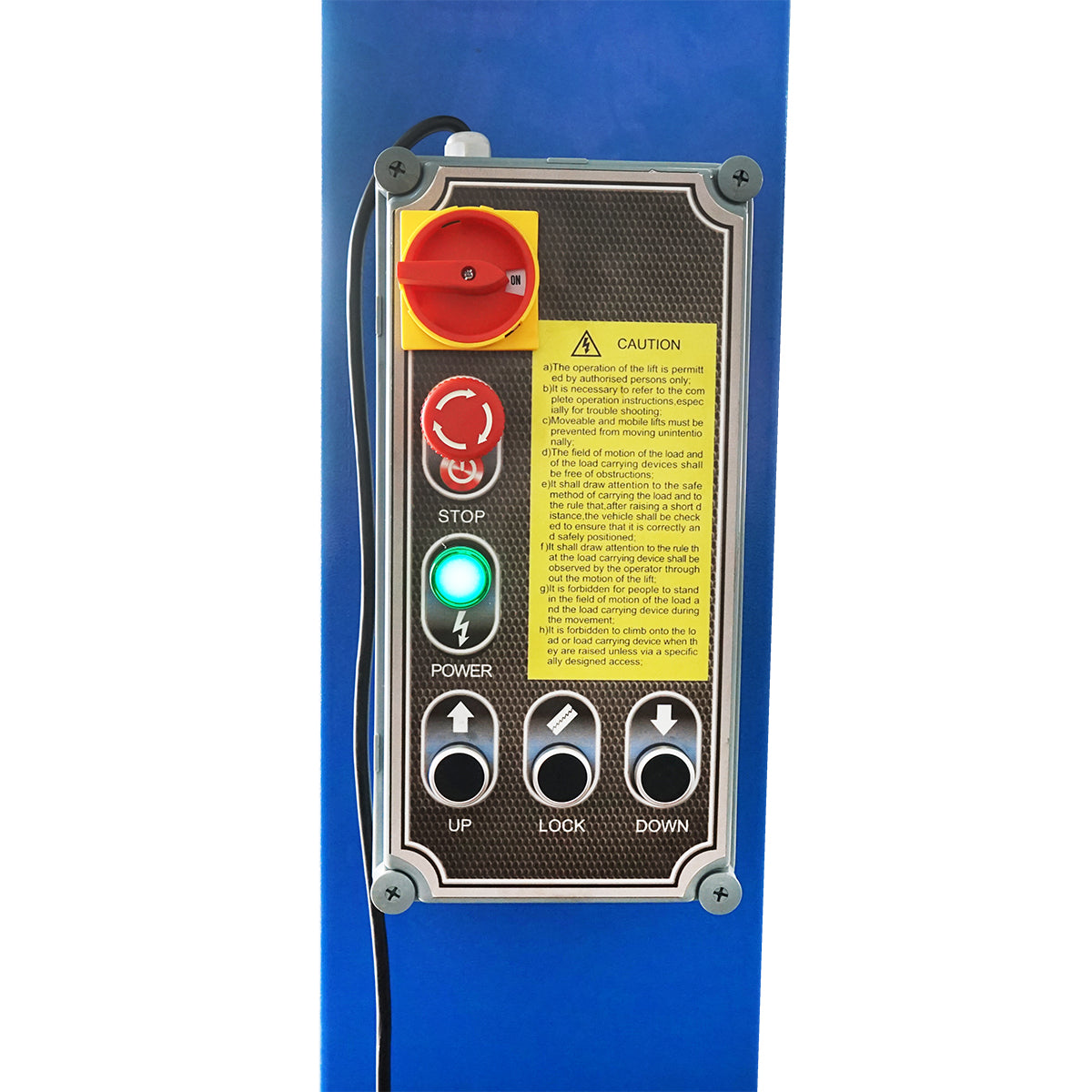 2 oszlopos autóemelő, 4 tonna emelőképesség, 2,2KW, 220V