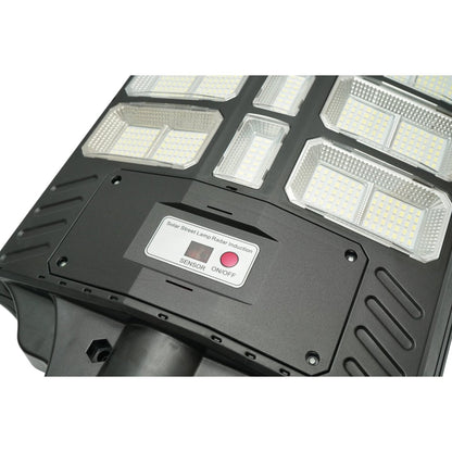 Napelemes LED közvilágítási lámpa 500W 15W napelem panellel, 15000mAh akkumulátor, mozgásérzékelő, távirányító, oszlopra szerelhető IP66 Breckner Germany