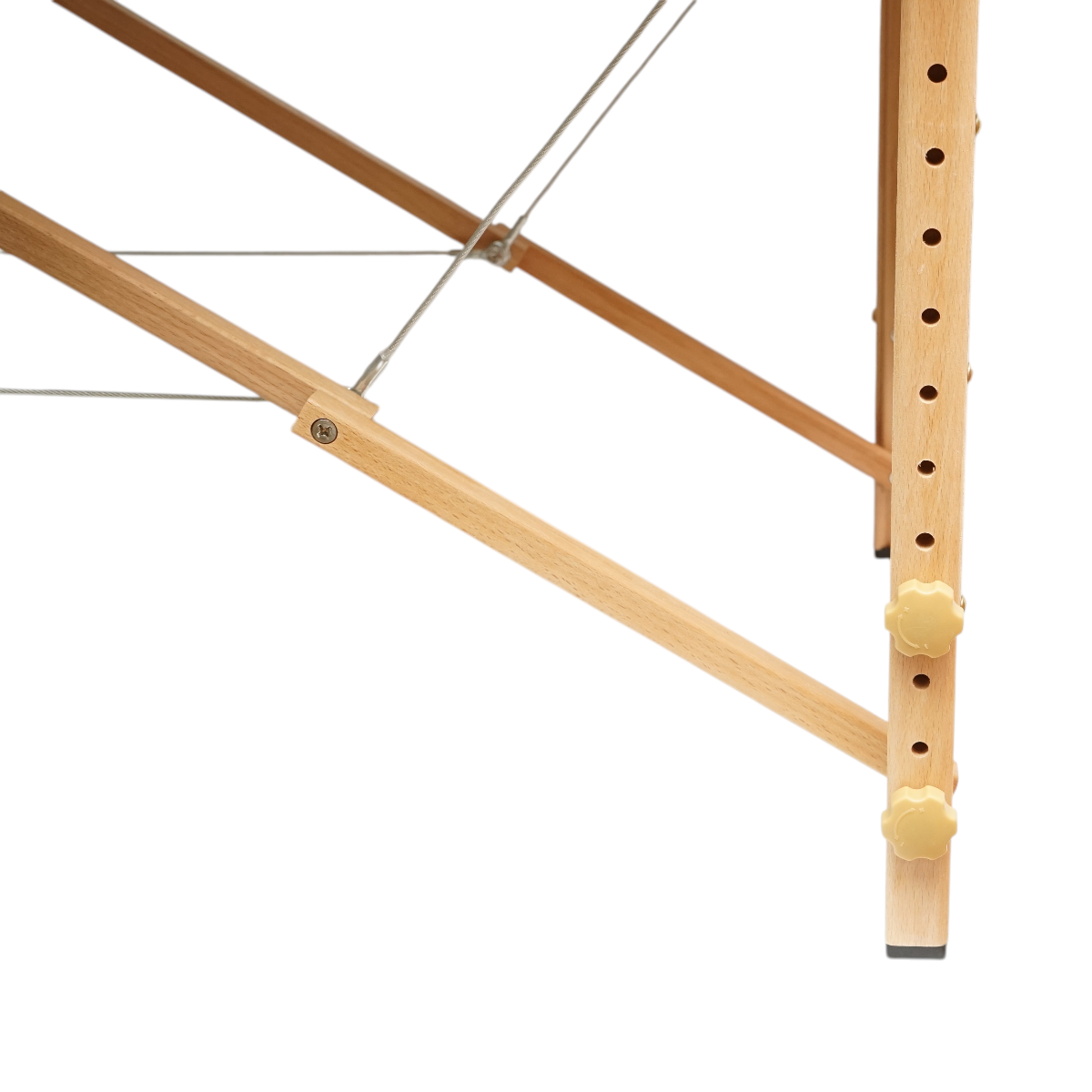 Összecsukható hordozható masszázságy 2 zóna, fa keret, 6cm hab, magasság 55-76cm, fekete ökológiai bőr 60x213cm THOR