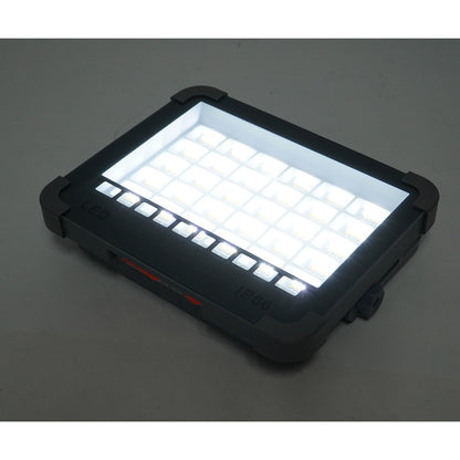 Hordozható LED projektor 100W napelemes panellel 3W, 3600mAh akkumulátor, 6 világítási mód, mágnes, horog, USB Power Bank 210x170x55mm Breckner Germany