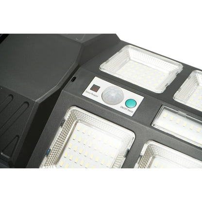 Napelemes LED közvilágítási lámpa 200W 12W-os napelem panellel, 8000mAh akkumulátor, mozgásérzékelő, távirányító, oszlopra szerelhető IP67 Breckner Germany