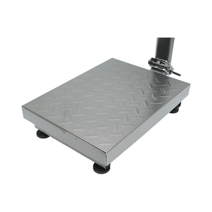 Elektronikus padlómérleg 150kg platformtípus 400x300mm összecsukható karral, LCD kijelző Breckner Germany