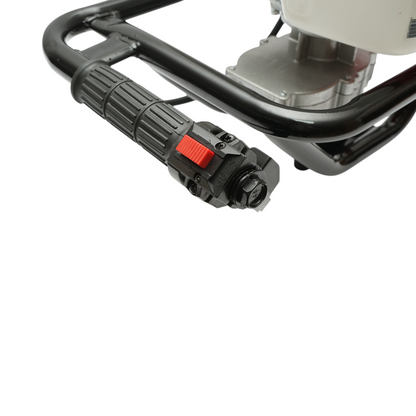 Benzinmotoros földfúró 2.8LE, 2T 52cc, 3 fúrófej tartozék 100mm, 150mm, 200mm THOR