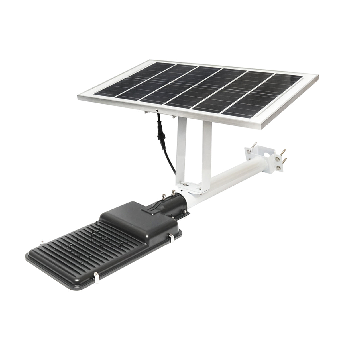 Napelemes LED lámpa 300W 28W-os napelemmel, LiFePO4 akkumulátor 3,2V/40Ah, 6000-8000K, mozgásérzékelő, távirányító IP65 Breckner Germany