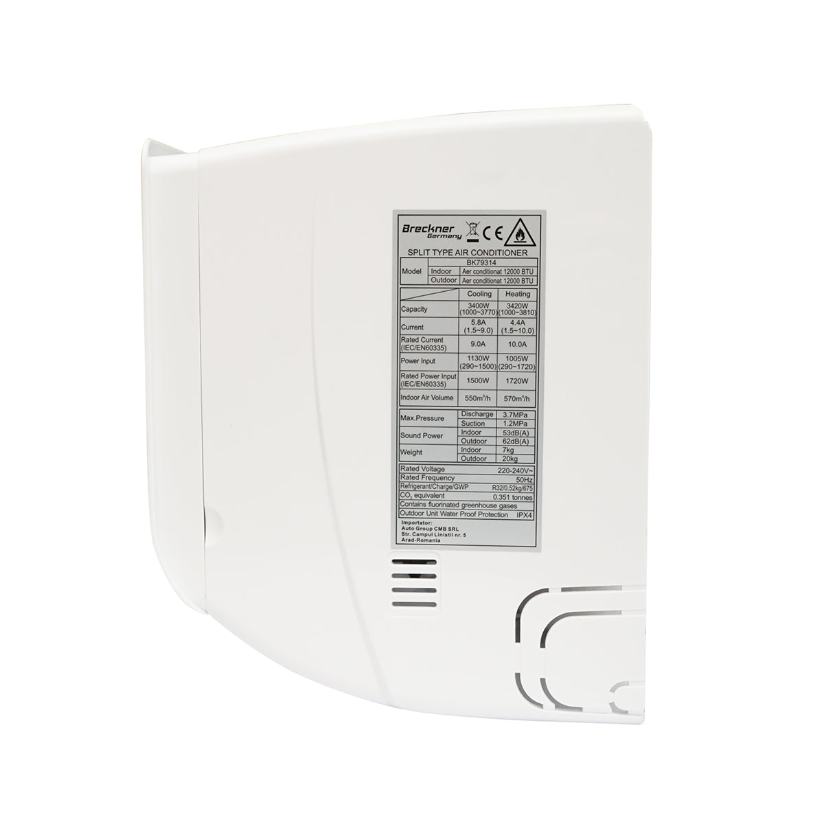 Inverteres légkondicionáló 12000 BTU, A++/A+ energiaosztály, fűtés, párátlanítás, I feel, Wi-Fi, Smart Life alkalmazás, telepítőkészlet tartozék TCL