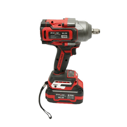 Ütvecsavarozó, légkulcs 1/2 inch 900W, 2 akkumulátor 21V, 4Ah Li-ion, LED, Brushless, 1100Nm, 0-1400/1900/2400rpm Breckner Germany