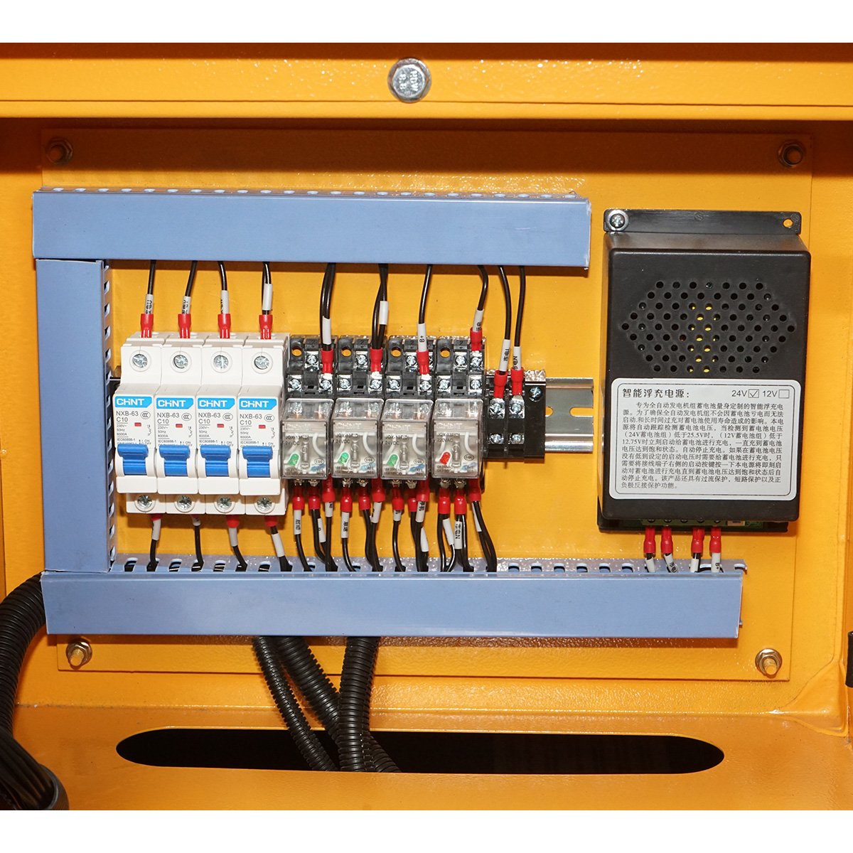Háromfázisú hangszigetelt elektromos generátor 50KVA, 230/400V, Ricardo 56kW ZH4105ZD Breckner Germany dízelmotor