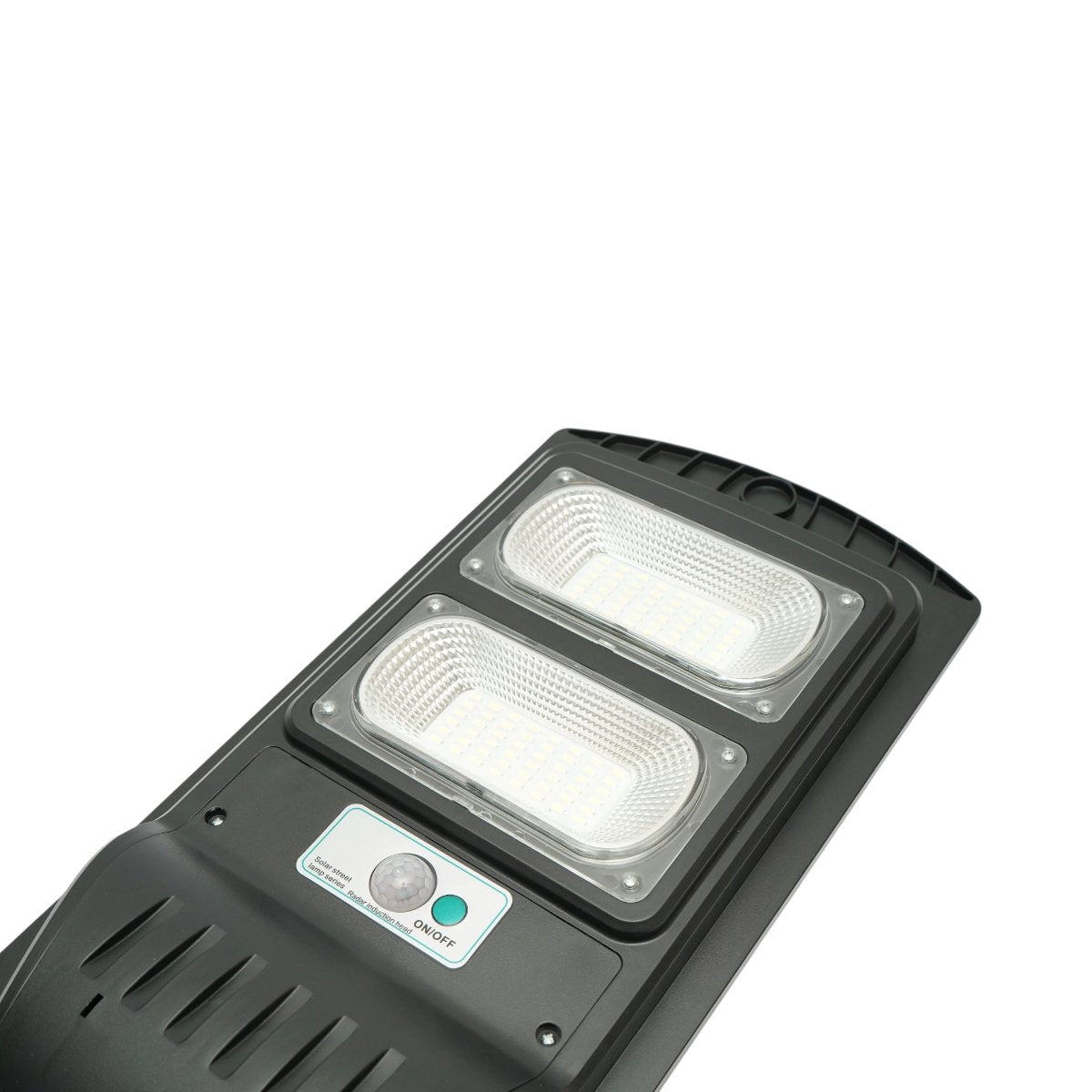 Napelemes LED közvilágítási lámpa 100W 12W-os napelem panellel, 8000mAh akkumulátor, mozgásérzékelő, távirányító, oszlopra szerelhető IP65 Breckner Germany