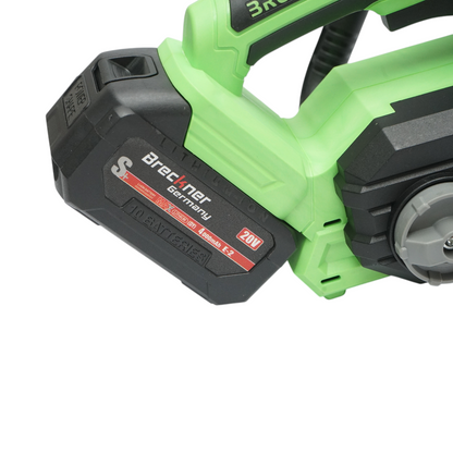 Professzionális elektromos láncfűrész 2 darab 20V, 4Ah Li-ion akkumulátorral, brushless motor, LED digitális kijelző, 12 inch (300mm) lánc Breckner Germany