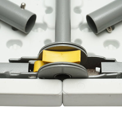 Összecsukható kerti asztal fogantyúval 122x61x74cm