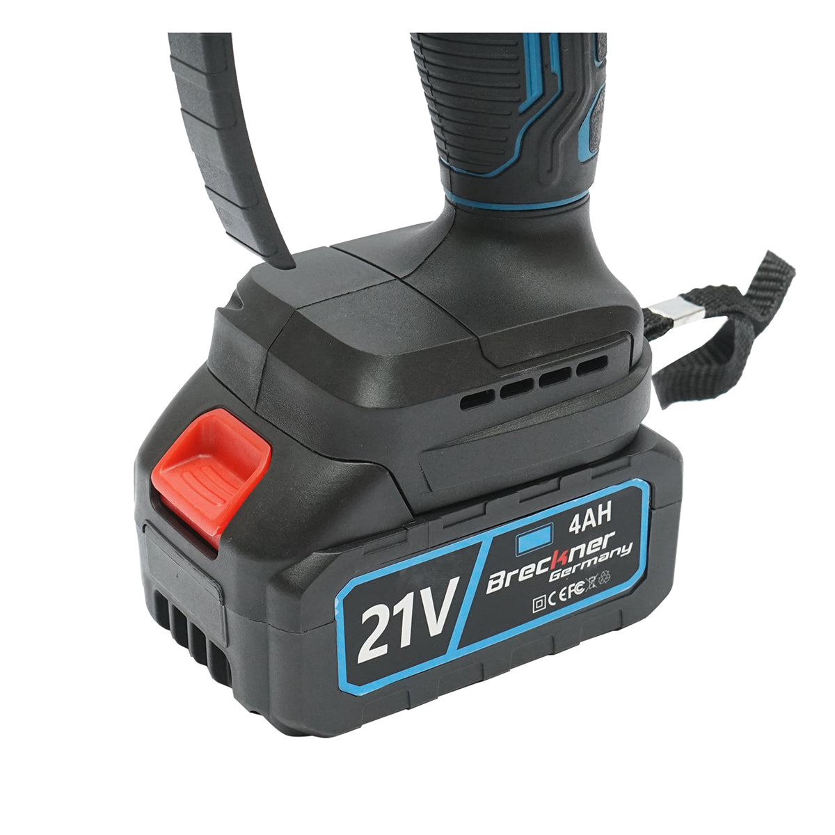 Mini elektromos fűrész 700W, 2 Li-ion akkumulátorral 21V/4Ah, 200mm (8 inch) Breckner Germany