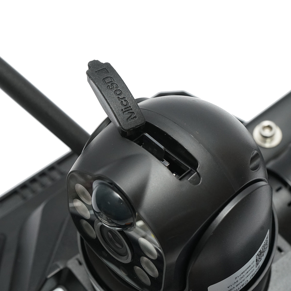 Napelemes LED lámpa 450W, Ai 4 MP megfigyelő kamera, 4G sim 24W-os napelemmel, LiFePO4 18Ah akkumulátor, 360 forgatás, éjjellátó, emberérzékelés, V380 Pro alkalmazás.