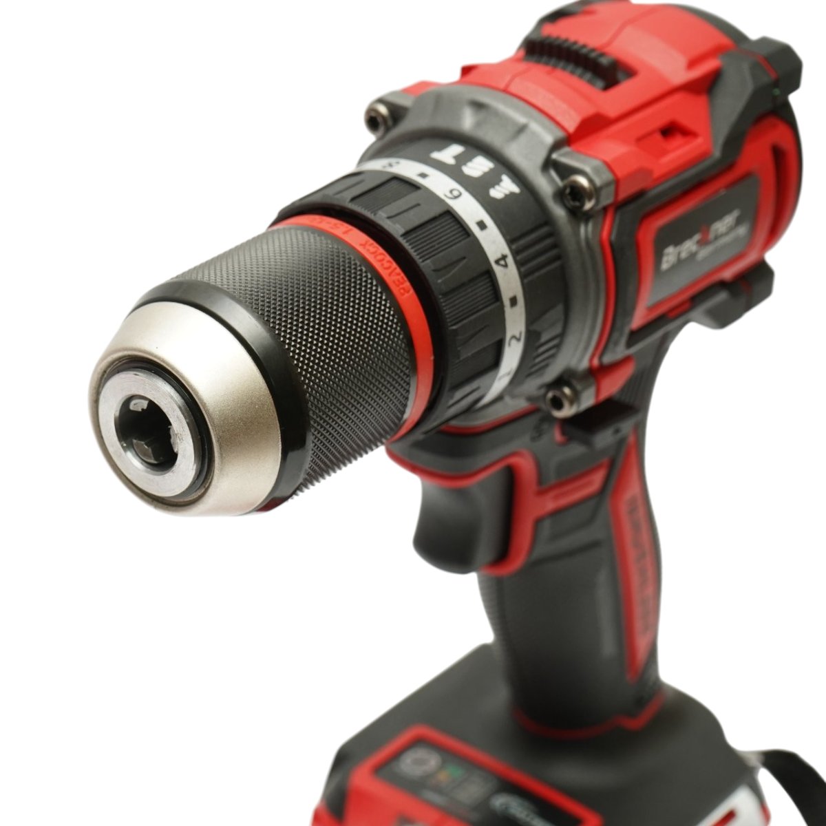 Fúró- és csavarbehajtó gép ütőfunkcióval 500W, 2 akkumulátor 21V, 1.5Ah Li-ion, LED, brushless, 50Nm, 13mm tokmány, 0-500/1600rpm Breckner Germany