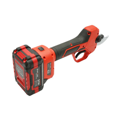Elektromos metszőolló , kertészeti olló 500W 2 db 21V, 4Ah Li-Ion akkumulátorral, Brushless, digitális kijelző, max vágási átmérő 40mm Breckner Germany