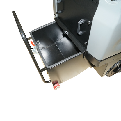 Utcatakarító gép szívórendszerrel 48V/80Ah, 2.2kW, söprési szélesség 1380mm, gyűjtőkosár 120L, termelékenység 8000 m²/h