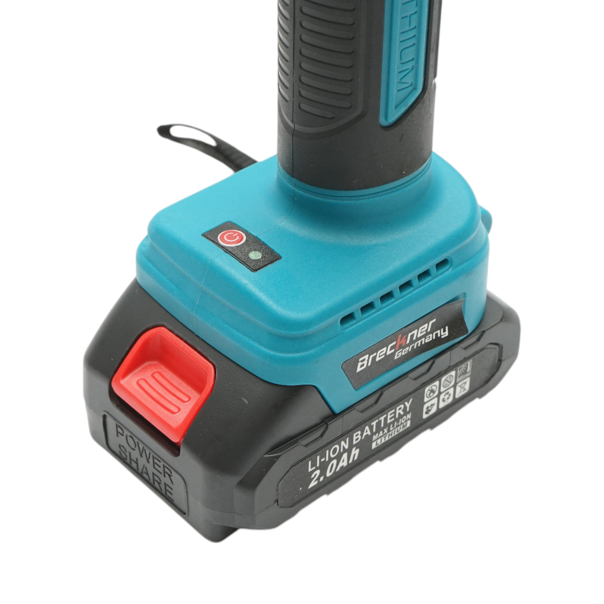 Elektromos kerti olló 2 db 36V, 2Ah Li-Ion akkumulátorral, 100W, digitális kijelző, vágási átmérő 0-25mm Breckner Germany