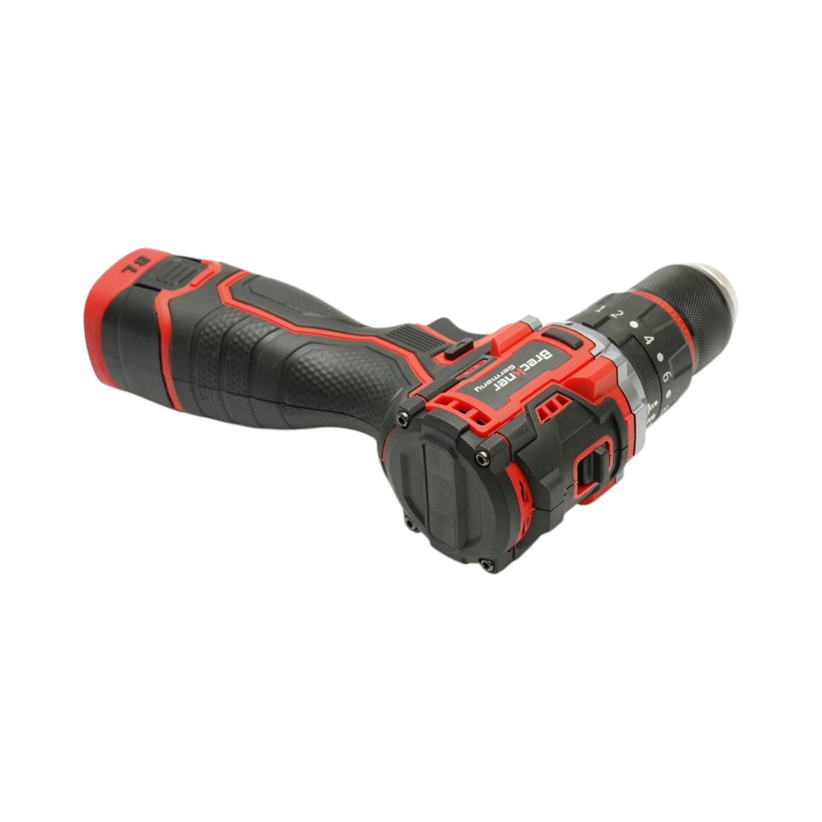 Fúró-csavarbehajtó gép ütőfunkcióval 320W, 2 akkumulátor 16.8V, 1.5Ah Li-ion, LED, brushless, 50Nm, 10mm tokmány, 0-500/1500rpm Breckner Germany