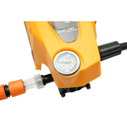 Magasnyomású mosó, sterimo 800W, 220V, 40 bar, 5 L/min vízáramlás pisztollyal, habtartály és 7m tömlővel Breckner Germany