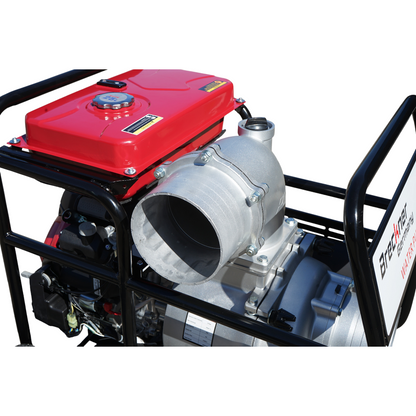 Benzinmotoros szivattyú 22.4LE, 8 hüvelyk, Honda GX690 motor, 300 m3/h teljesítmény, 4m szívómélység, 15m szivattyúzási magasság, kulcsos indítás Breckner Germany