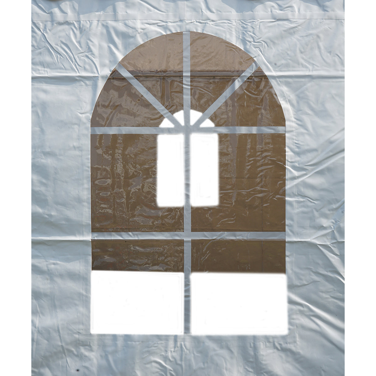 Pagoda típusú eseménysátor pavilon 5x5m, fehér UV-álló vízálló, PVC 750g/m2 tetőzet, acél-alumínium keret 48x48x2.5mm
