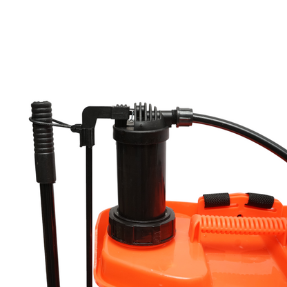 Permetezőszivattyú, vermorel 2 az 1-ben kézi és elektromos 16 literes tartállyal, 12V/8Ah akkumulátorral, 4 fúvókával, 3,1 l/perc áramlási sebességgel THOR