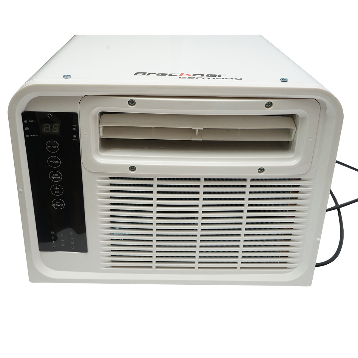 Hordozható légkondicionáló 2224 BTU, 280W, 220V fűtéssel, párátlanítással, szellőztetéssel, távirányítóval, hangutasítással, telepítőkészlet tartozék Breckner Germany