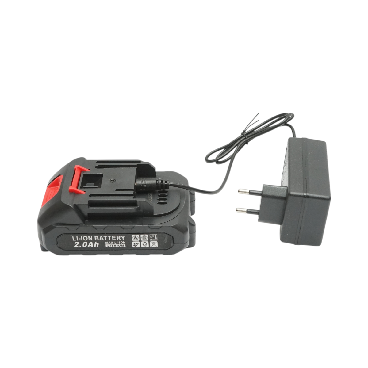 Elektromos kerti olló 2 db 36V, 2Ah Li-Ion akkumulátorral, 100W, digitális kijelző, vágási átmérő 0-25mm Breckner Germany