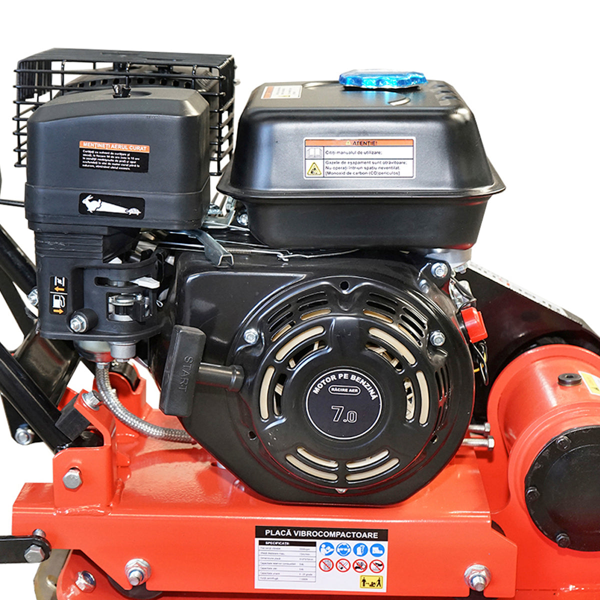 C60-A lemeztömörítő 510x370mm munkaterülettel, euro 5 szabványos motor, 78CC/6.5CP, 5900 fordulat/perc 58Kg Breckner Germany
