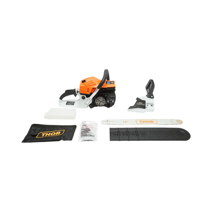 Professzionális benzinmotoros láncfűrész 2 ütemű 58cc, 3.3LE, 8500rpm, 18 inch (450mm) lánc THOR