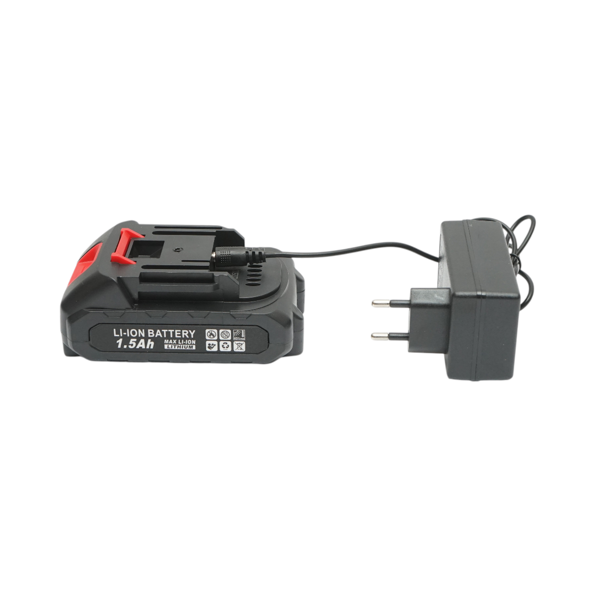 Breckner Germany 36V elektromos kerti olló 2 db 1.5Ah Li-Ion akkumulátorral, 100W, vágási átmérő 0-25mm, biztonsági gomb