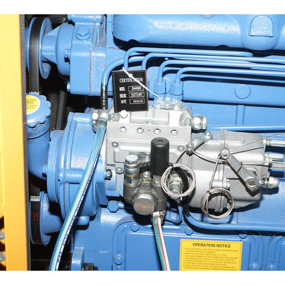 Háromfázisú hangszigetelt elektromos generátor 27.5KVA, 230/400V, Ricardo 30kW ZH4100D dízelmotorral és beépített ATS Breckner Germany
