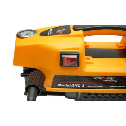 Magasnyomású mosó, sterimo 800W, 220V, 40 bar, 5 L/min vízáramlás pisztollyal, habtartály és 7m tömlővel Breckner Germany