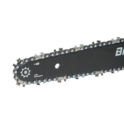 Professzionális elektromos láncfűrész 2 darab 20V, 4Ah Li-ion akkumulátorral, brushless motor, LED digitális kijelző, 12 inch (300mm) lánc Breckner Germany
