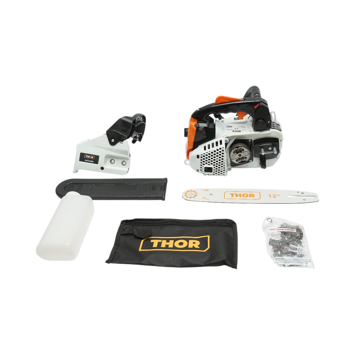 Professzionális benzinmotoros láncfűrész 2 ütemű 25.4cc, 1.2CP, 8500rpm, 12 inch (300mm) lánc THOR