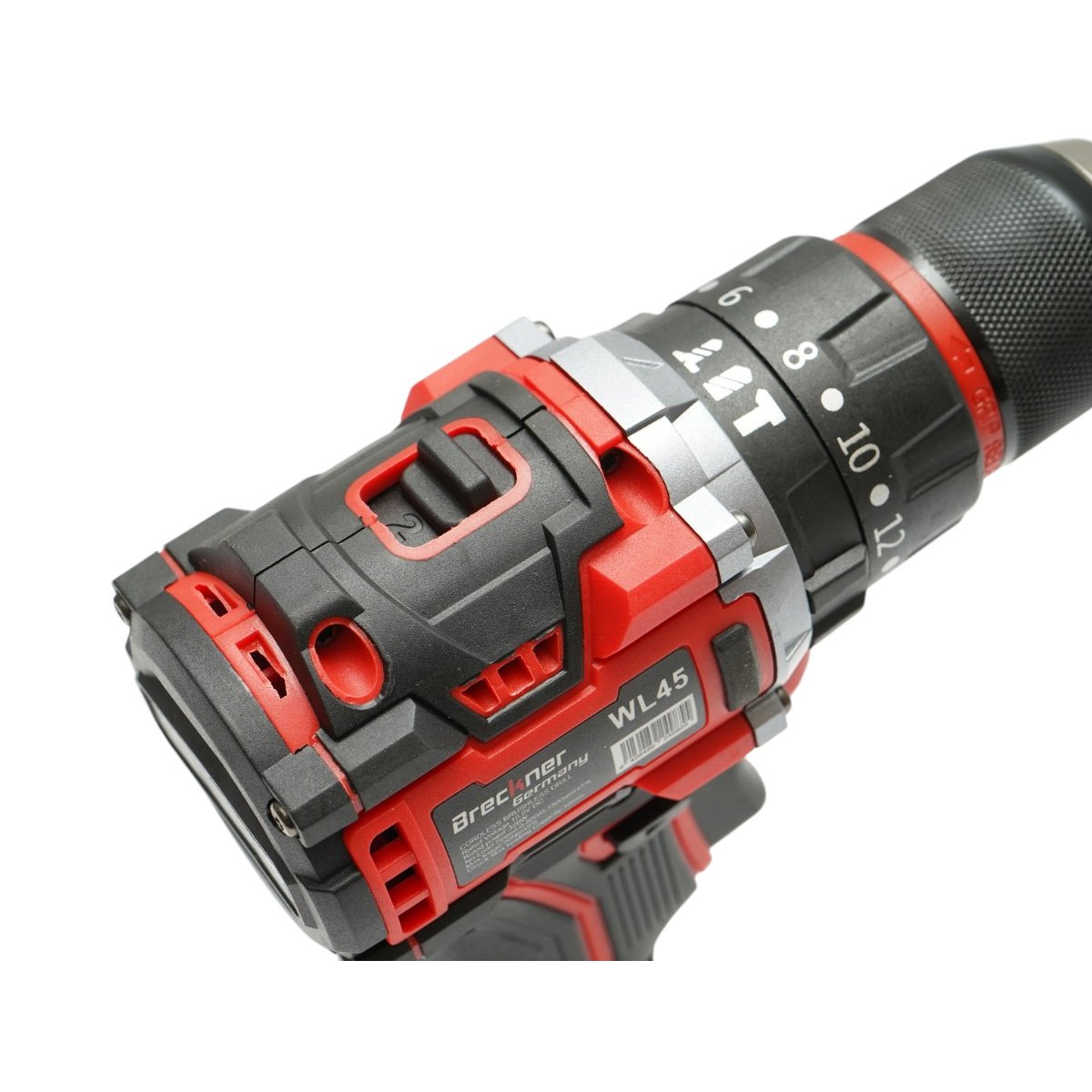 Fúró-csavarbehajtó gép ütőfunkcióval 320W, 2 akkumulátor 16.8V, 1.5Ah Li-ion, LED, brushless, 50Nm, 10mm tokmány, 0-500/1500rpm Breckner Germany