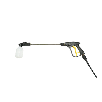 Magasnyomású mosó, sterimo 800W, 220V, 40 bar, 5 L/min vízáramlás pisztollyal, habtartály és 7m tömlővel Breckner Germany