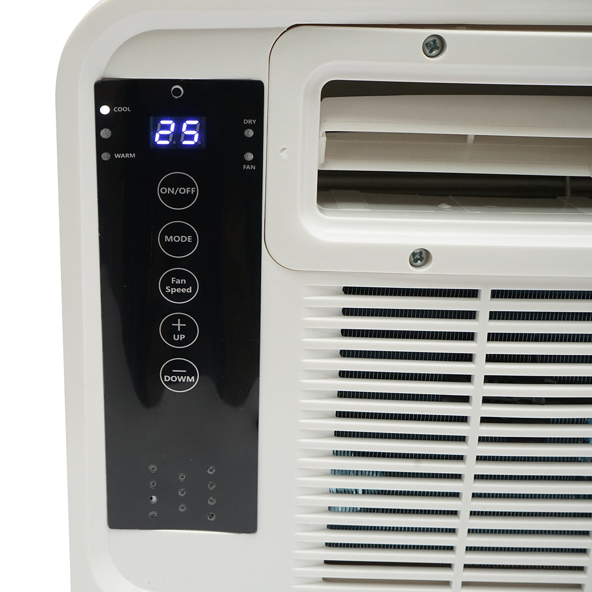 Hordozható légkondicionáló 2224 BTU, 280W, 220V fűtéssel, párátlanítással, szellőztetéssel, távirányítóval, hangutasítással, telepítőkészlet tartozék Breckner Germany