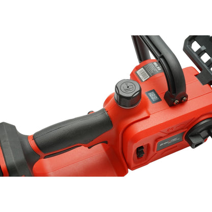Mini elektromos láncfűrész 800W 2 db 21V, 4Ah Li-ion akkumulátorral, Brushless, 12 inch (300mm) lánc, 260mm vágási kapacitás, LED digitális kijelző Breckner Germany