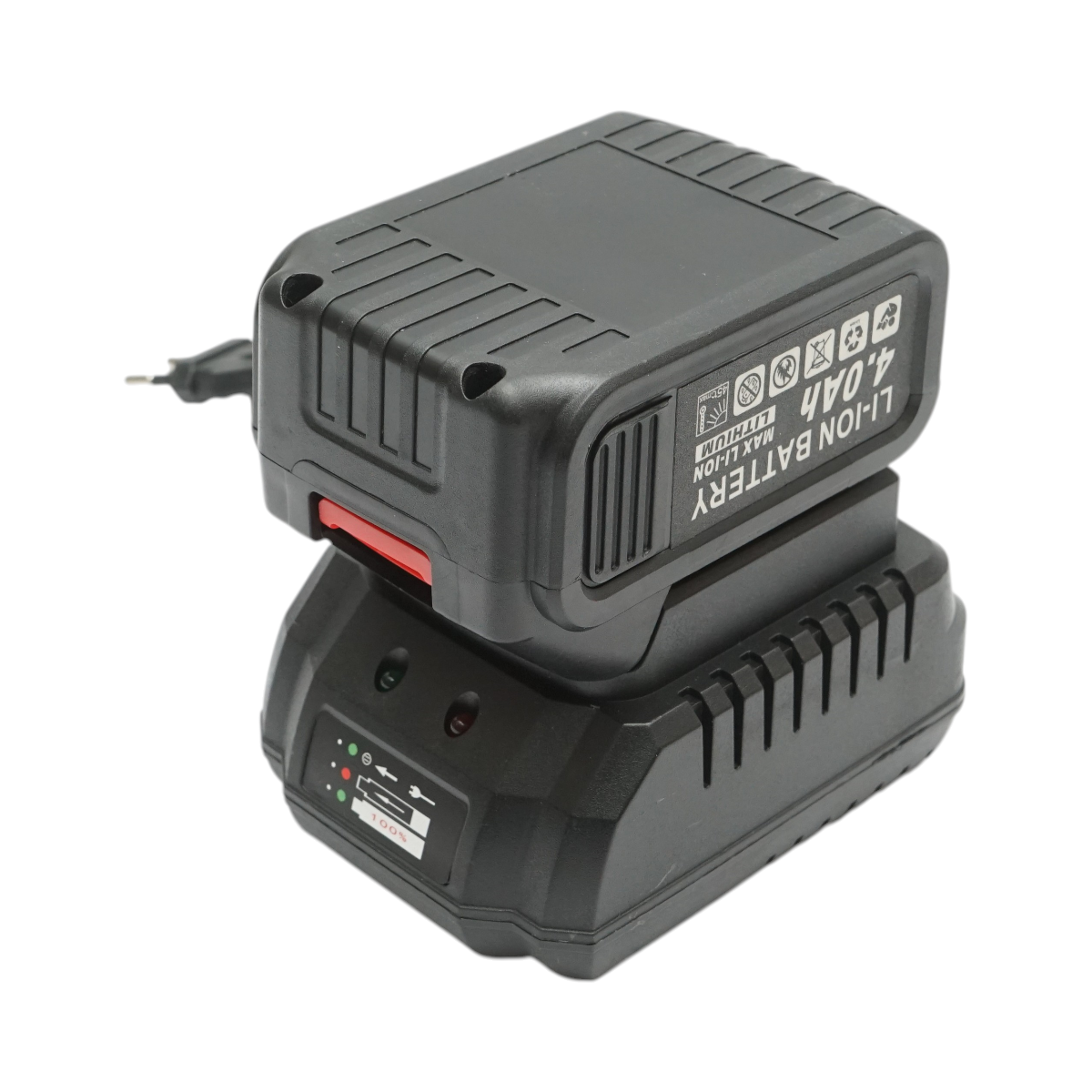 Sarokcsiszoló akkumulátorral 21V, 4Ah Li-ion, 125mm korong, brushless motor, LED projektor tartozékkal Breckner Germany