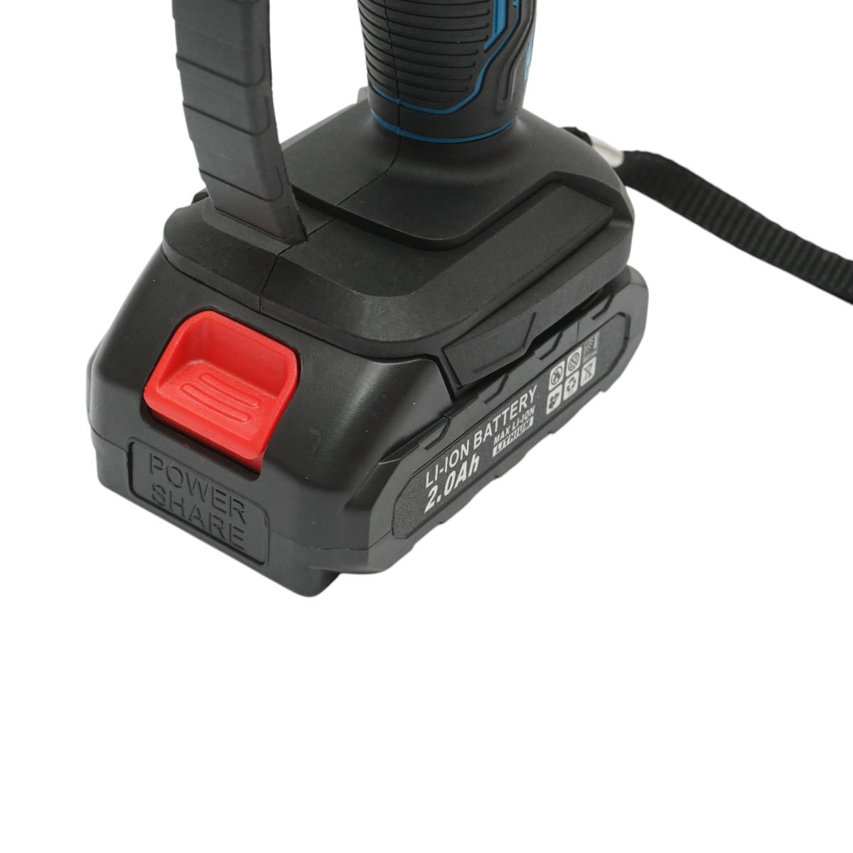 Mini elektromos fűrész 2 db 24V, 2Ah Li-ion akkumulátorral, 6 inch (150mm) lánc, 4000rpm fordulatszám Breckner Germany